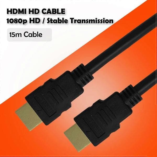 HDMI-kabel 15m ekstra lang Funktioner 1080p High Definition 15 meter kabel - visning