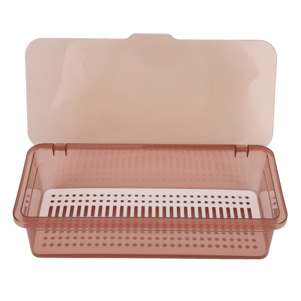 Kosmetisk organizer Synlig Transparent Bärbart Dammtätt cover PC Material Smink Förvaringsfack för hemmakontor