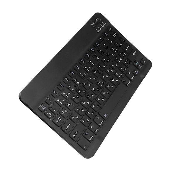 Trådløst Bluetooth-tastatur, bærbart tablet-tastatur, russisk engelsk til IOS / Android, sort