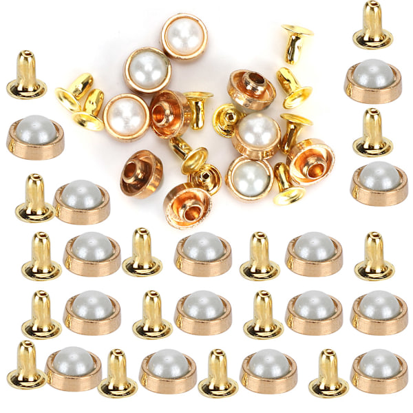100 sarjaa värikristalli niittiä 8MM DIY sinkkiseos koriste niittejä matkatavaroille vaatteille kengilleValkoinen