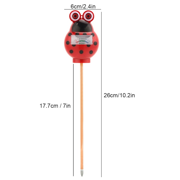 Tegneserie Dyr Digital Fugtighed Jord PH Tester Sensor Meter til Have Gård Plæne