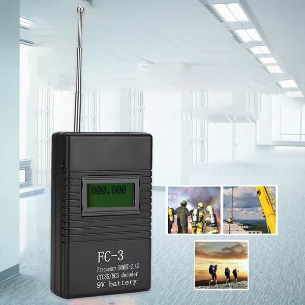 Bærbar Walkie Talkie RF Effekt Frekvens Tæller Måler Tester Dekoder 50MHZ-2.4G