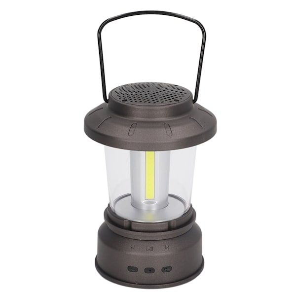 Utomhus Bluetooth-högtalarljus Retro-stil 2 lägen USB-strömförsörjning IP65 Vattentät Bluetooth-musik Camping Lykta Gult Ljus