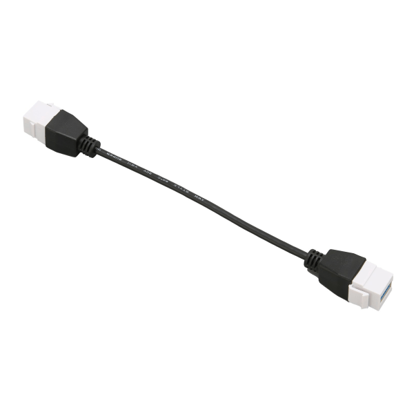 USB3.0 Keystone-kontakt setter inn kabel USB3.0-hun-til-hunn-keystone-innsats Veggplate Uttak Paneladapter-kontaktkabel