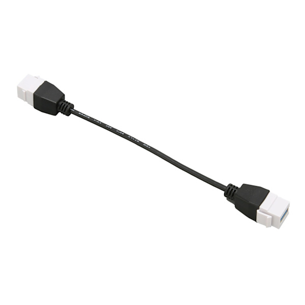 USB3.0 Keystone-stik indsætter kabel USB3.0 hun-til-hun-keystone-indsats Vægplade Outlet Panel Adapter Connector Kabel
