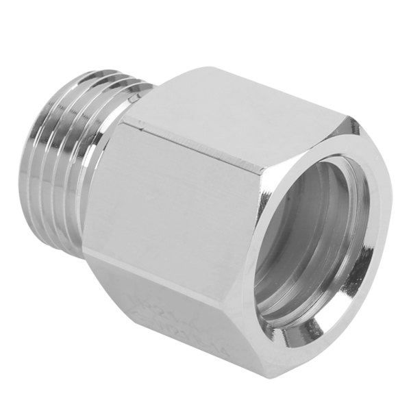 CO2 Tank Cylinder Adapter Converter Sølv Hun Tråd TR21-4 til Han Tråd W21.8-14