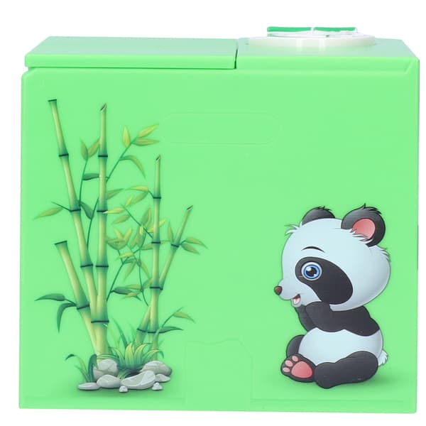 Spargris Valp Söt Stjäl Pengar Panda Barn Djur Elektrisk Sparmyntlåda