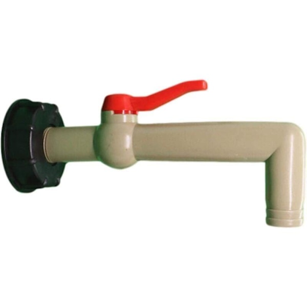 IBC 1000L Plastkranbeslag, 60mm Grov Gjenget Dreneringstankadapter for Badekaradapter Hagekran, 20/25/32mm Eksport (25mm)