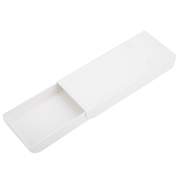 Under Paste Desk Organizer Vit ABS-plast Skrivbordsförvaringslåda Kontorsmaterial