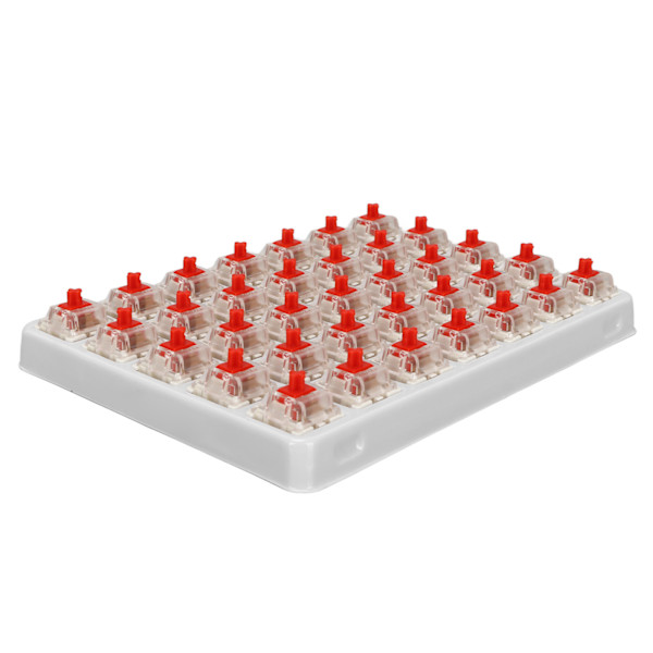 35 stk rød bryter forhåndssmurt 3 pins lineær RGB SMD-bryter kompatibel for Cherry MX-brytere for mekaniske tastaturer