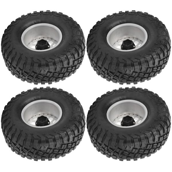 4 stk. 2,2 tommer RC-hjul dæk med legering hjulnav til Axial SCX10 D90 1/10 RC Crawler Hvid