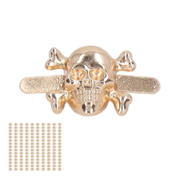 150 stk Skull Rivets Fashionable Gothic Style Vakre Skull Stud Tilbehør for DIY Sko Klær Vesker Gull