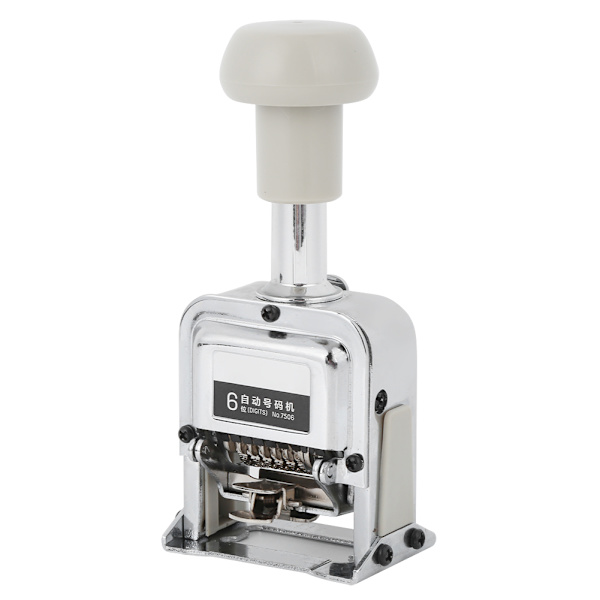 Automatisk nummereringsmaskin 7506 6-sifret nummerkodningssidestempelmaskin