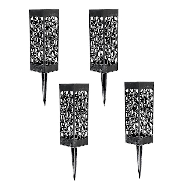 Blomsterbeholdere til gravplass med spyd - 4-pakning Gravstein Vase Minnesmerke Gravpynt