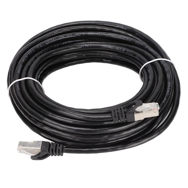 Cat 6 Ethernet-kabel EMI-beskyttelse Lavt returtab 10 Gbps højhastigheds RJ 45-stik internetledning til pc 10 meter