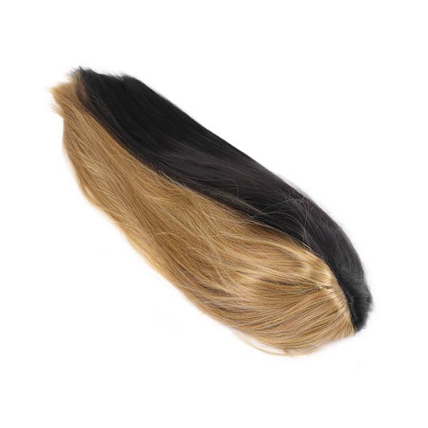 Kvinner Svart linparykk Fasjonabelt naturlig utseende Lang rett syntetisk parykk for Cosplay-julefester