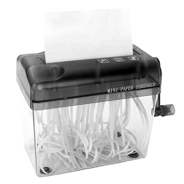 Mini Hand Shredder Portabel Pappersförstörare A6 Manuell Dokumentförstörare Pappersskärningsverktyg Hemmakontor