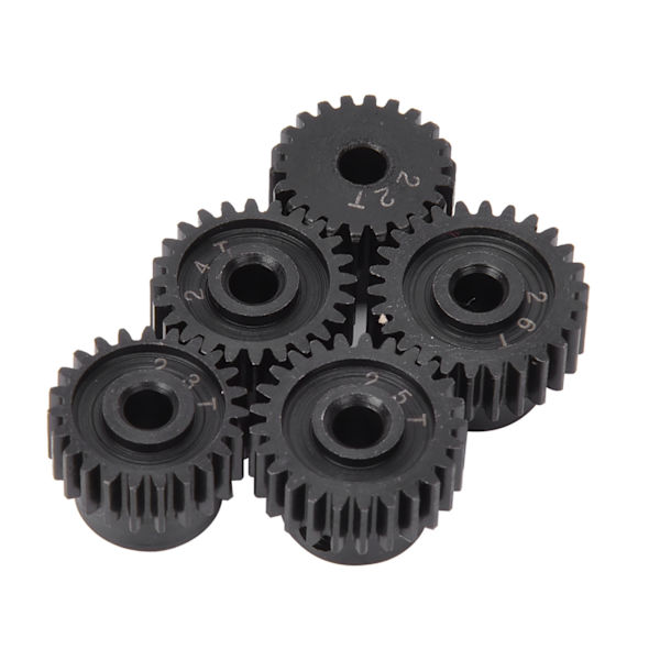 48P Pinion Gear Sæt 22T 23T 24T 25T 26T RC Bilreservedele Opgraderingstilbehør Sort