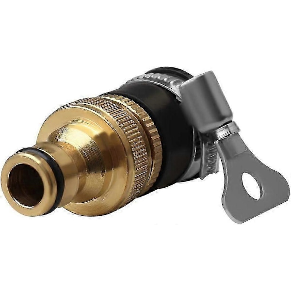 Rund Fcet-kobling, 1/2' til 3/4' Diameter Messing Slangekoblinger Universal Hageslange Fcet Adapter