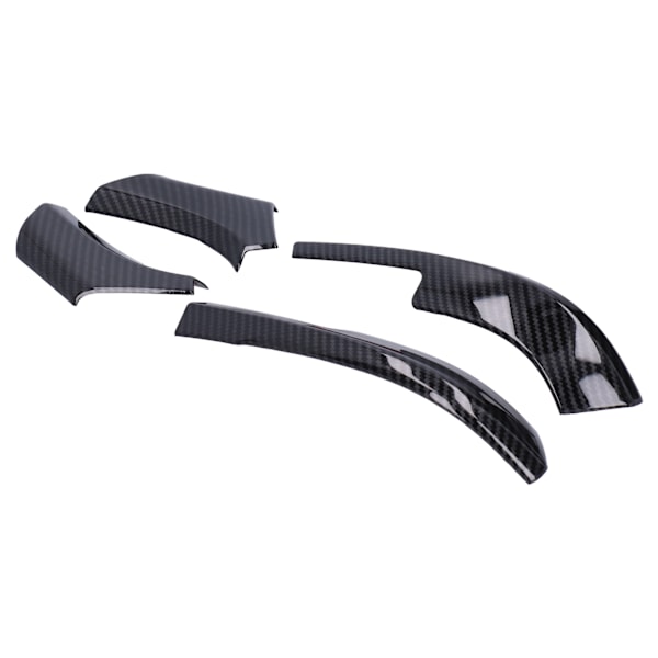 Full Rearview Side Mirror Cover Stick On Cap Carbon Fiber Style Trim Decor Fit for RAV4 2019-2021