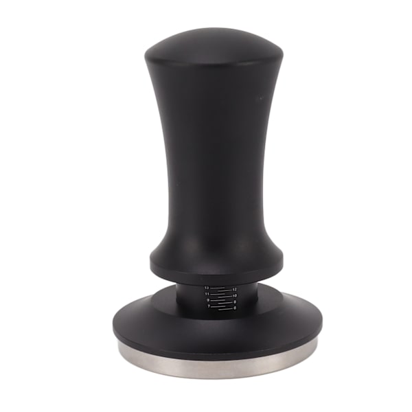 Kaffe Tamper Aluminiumlegering Rostfritt Stål Konstant Tryck Fjäder Pulver Stampning Verktyg med Exakt Skala 58mm/2.3in