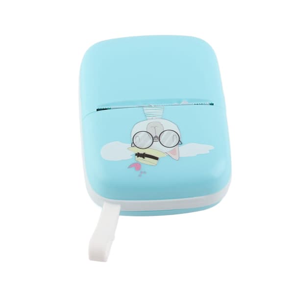 Taskulämpötulostin Mini HD Bluetooth Musteeton Taskupuhelintulostin opiskelijoille Sininen