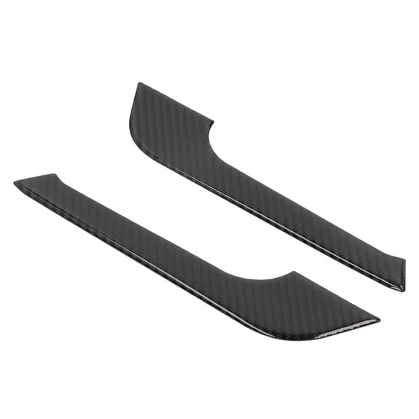 2 stk. Deksel for koppholder i midtkonsoll, karbonfiber, passer Dodge Charger 2011-2014