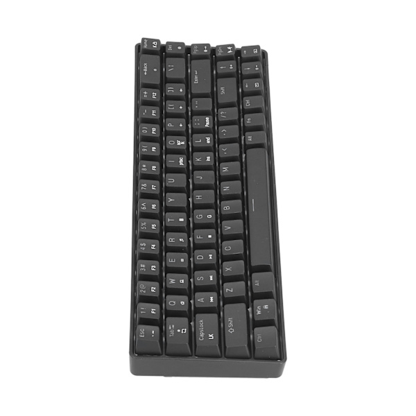 Mekanisk tastatur Blå bryter N‑Key Rollover Bærbar 68 taster RGB Gaming tastatur for datamaskin bærbar PC Svart Blå bryter RGB lys