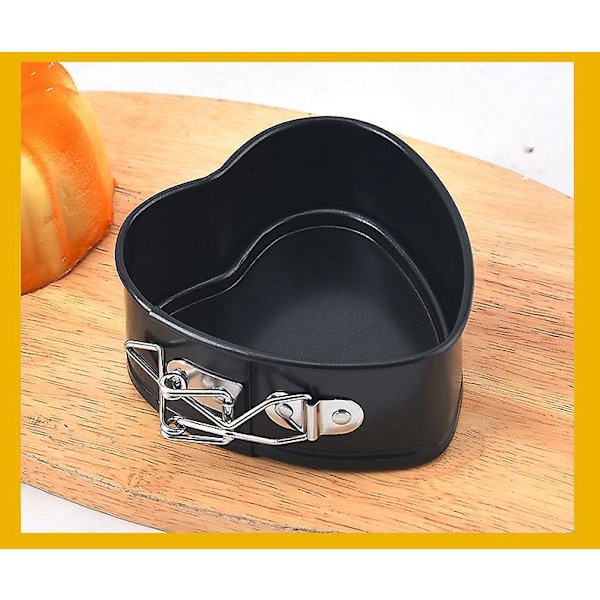 11 x 11 cm Hjerteformet Non-stick Belagt Stålform