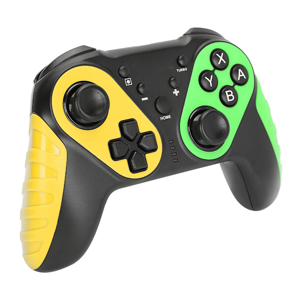 Bluetooth trådlös handkontroll fjärrkontroll joystick gamepad gyroskop för Nintend Switch ProYellow Green