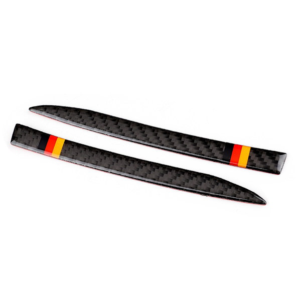 2 stk. Venstrehånds kulfiber anti-kollision bakspejl strim trim kit passer til A6 A7 2012-2018