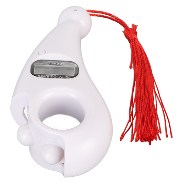 Digital Perle Counter LCD-skjerm Lav støy Bærbar Digital Buddha Bead Counter med dusk for Meditasjon Avslapning Hvit