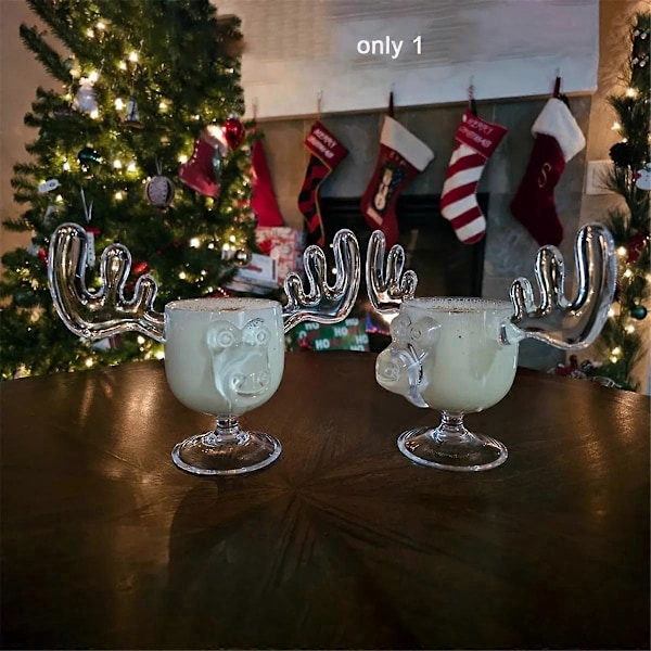 Jullov Mugg Set Glas Mugg Julglas för Drycker