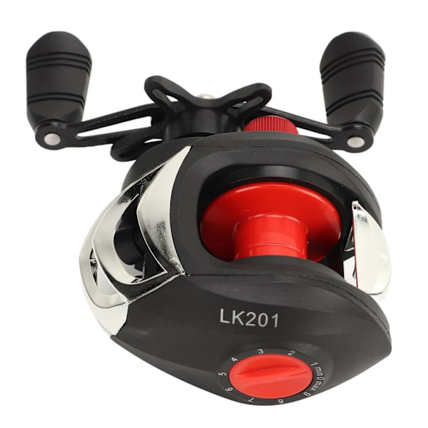 Lokkefiskehjul i plast, baitcasting-hjul, baitfiskehjul, 7,2:1 rotationsforhold, højre hånd, LK201