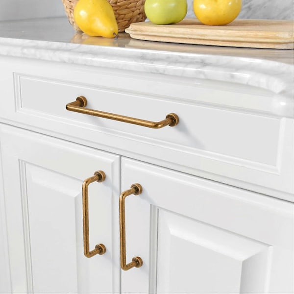 Retro Kjøkkenskap Håndtak Bronse 128mm Sink Legering Møbelhåndtak (10 Stykker)