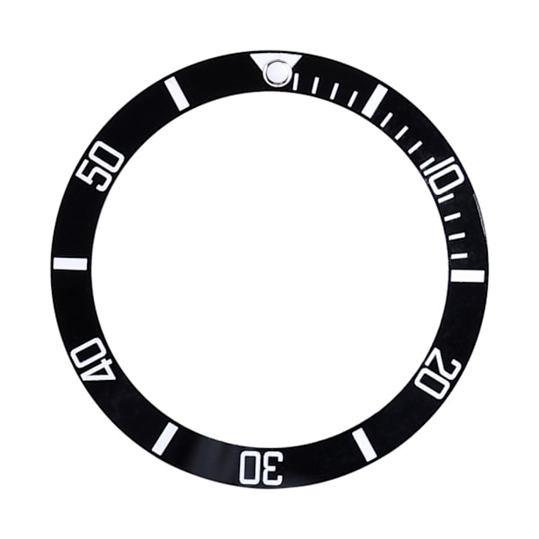 Klocka Armbandsklocka Aluminium Material Loop Bezel Insert Ring Ersättningsdel (Svart)