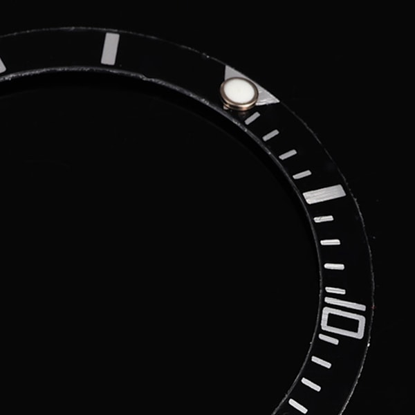 Klocka Armbandsur Aluminium Material Loop Bezel Insert Ring Ersättningsdel (Svart)