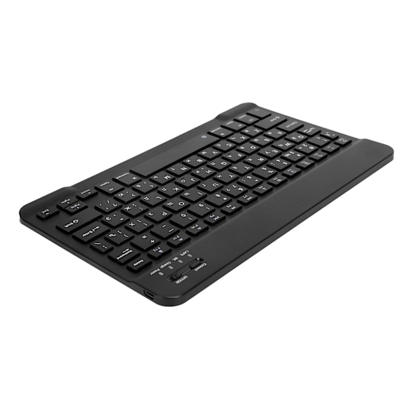 Trådlöst Bluetooth-tangentbord, bärbart tangentbord för surfplatta, ryskt, engelskt för IOS/Android, svart