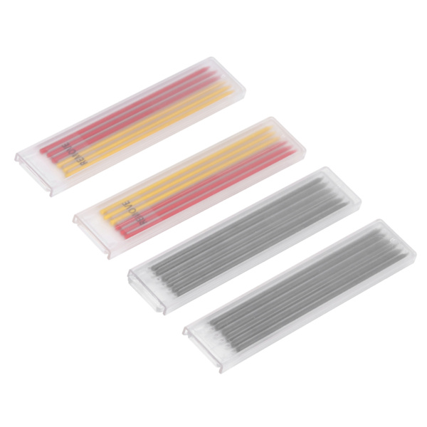 24stk Carpenter Pencil Refill Rød Gul Svart Marking Scribing Tool Set Kit for Trebearbeiding