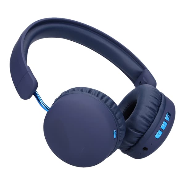 Trådlösa Bluetooth-hörlurar Over Ear Vikbara med djup bas och brusreducering för bärbar dator PC Blå