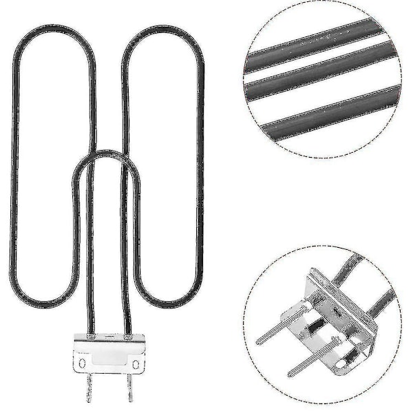 Grill Ersättning kompatibel Weber Elektrisk Grill 66631 / 65621 Värmeelement (230v 2200w) Q140 / Q1400 Eu-B11