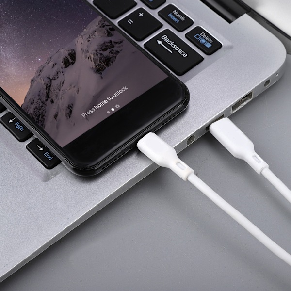 1m USB-C til Lightning PD 18W Hurtiglading Datakabel for iPhone XS / XSM / X / XR