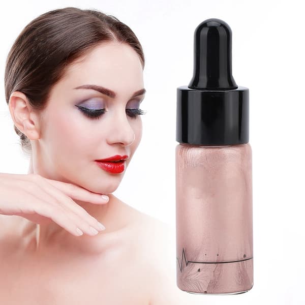 Krämig Glansig Flytande Highlighter Ansikts- Läppljusande Illuminerande Konturmakeup 01#