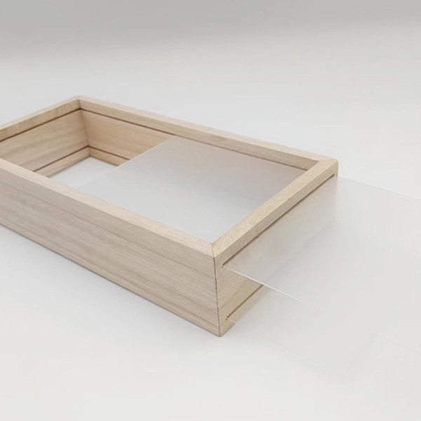 Skuggbox Bildram Skuggboxar Displayfodral Ram-B5 Ljust Träfärg