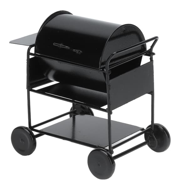 Mini BBQ-grill 1:12 Miniatyrscen Utsökt Vacker Livlig Köksmöbel Modell Dockhustillbehör