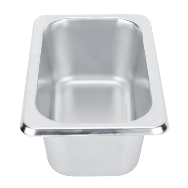 Rustfrit stål madbuffet fad plader gryder bakke retter holder firkantet madbeholder