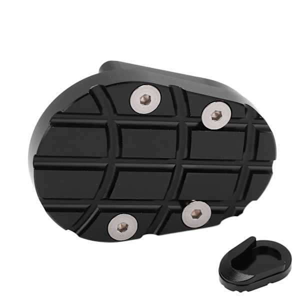 Motorcykel Kickstand Förstorare Pad Sidostöd Förlängare Platta Ersättning för Vespa Sprint 150 2013‑2020Svart