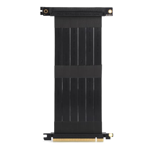 PCI-E 16X 270° Forlengelseskabel Svart Nettverksadapterkabel Høyhastighetskonverterer 8 Gbps