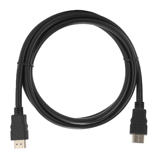 HDMI till HDMI-kabel Standard kopparledare Guldpläterat järnskal Svart lock 4K 30Hz 3 meter