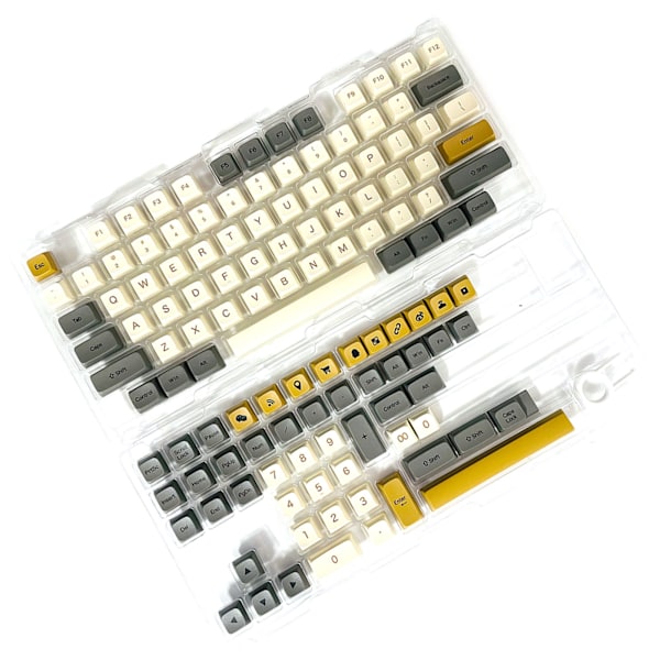 PBT-tangentbordsskydd Shimmering Theme XDA-höjd Värmeöverföring 125 tangenter Mekaniska tangentbordsskydd Engelska